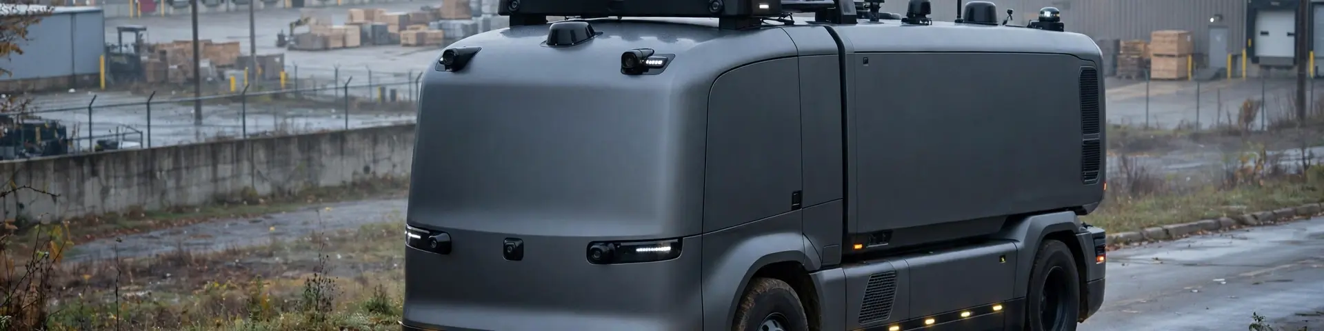 Fahrerloser Elektro-Lkw von Einride ohne Fahrerkabine in Ohio