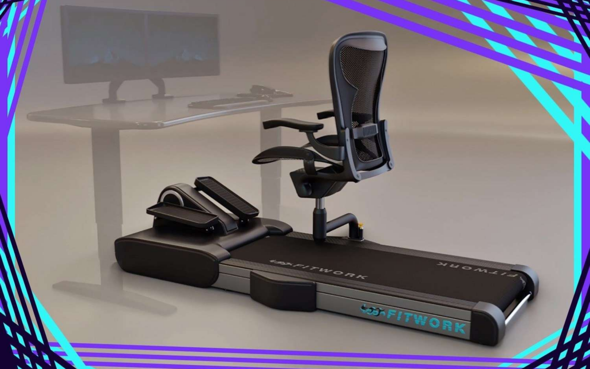 Ein Foto des Fit Chair, des Trainingsstuhls fuer das Arbeiten im Home Office.