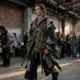 Streetwear-Look auf der Chicago Fashion Week