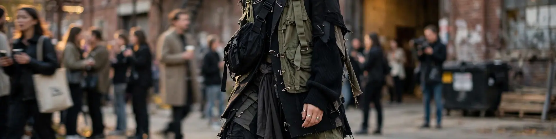 Chicago Street-Style vor einer Fashion-Week-Location