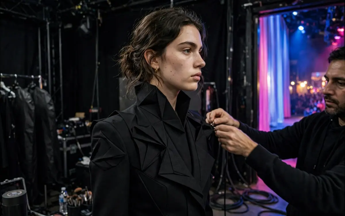 Backstage bei der Los Angeles Fashion Week in West Hollywood