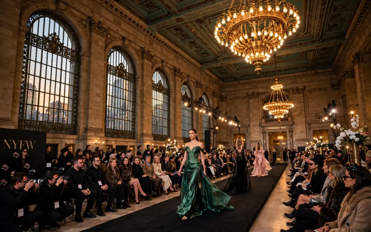 Vier Vanderbilt-Legenden kehren als Hologramme zur Fashion Week in den Vanderbilt Hall des Grand Central Terminals in New York zurück